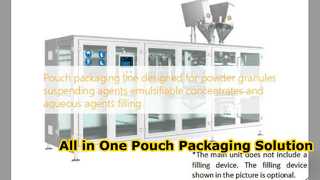 Ligne de conditionnement en sachets efficace pour poudres et liquides