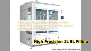 Machine de remplissage intelligente à piston de haute précision 1L à 5L