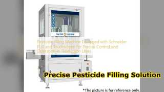 Machine de remplissage de pesticides avec PLC de précision Schneider