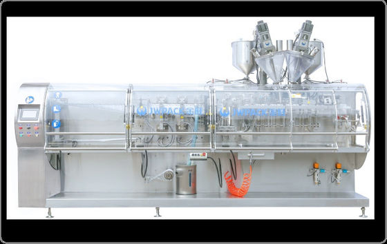 la machine de conditionnement horizontale automatique saupoudrent l'acier inoxydable SUS304
