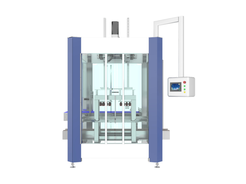 4-8 boîtiers/min KZ-2D machine automatique d'emballage à double rangée 380V 50Hz/4KW