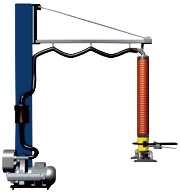 EMLH1202550 Système de levage sous vide 2800mm*270° Zone de travail du secteur avec rail en alliage d'aluminium