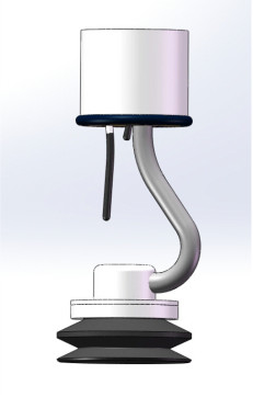 EMLH1202550 Système de levage sous vide 2800mm*270° Zone de travail du secteur avec rail en alliage d'aluminium