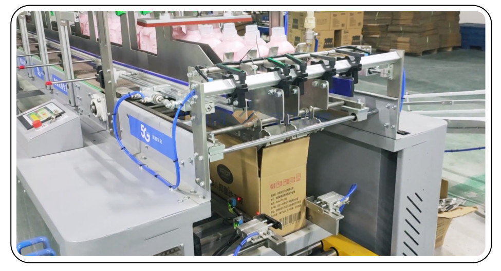 DZ-D Drop Off Type machine d'emballage en carton entièrement automatique 380V pour ligne de remplissage de bouteilles