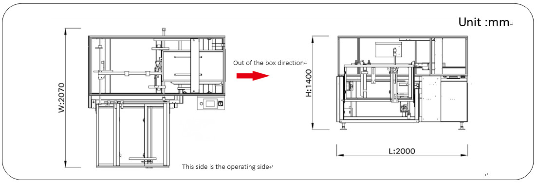 GPK-40 électricien automatique de carton contrôlé par PLC pour l'ouverture de cartons pliants 8-10 boîtes/min