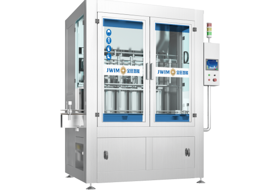 Machine de remplissage de liquide à piston avec système de remplissage entraîné par servomoteur et contrôle PLC pour une sortie d'emballage cohérente