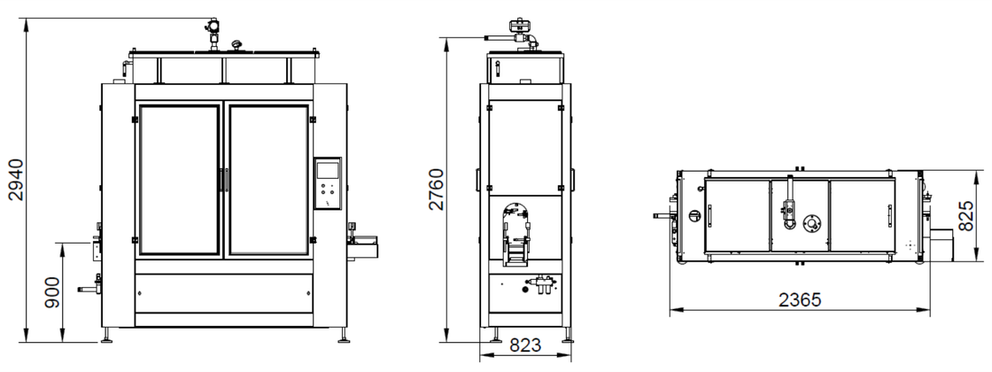 Machine de remplissage à micro-ordinateur contrôlée par PLC avec rétroaction de poids à échelle électrique et cadre en acier inoxydable 304
