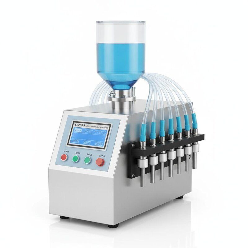 Machine de remplissage à micro-ordinateur contrôlée par PLC avec rétroaction de poids à échelle électrique et cadre en acier inoxydable 304