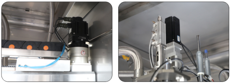 Machine de remplissage de pesticides avec positionnement visuel pour le remplissage et le couvercle précis de divers récipients liquides