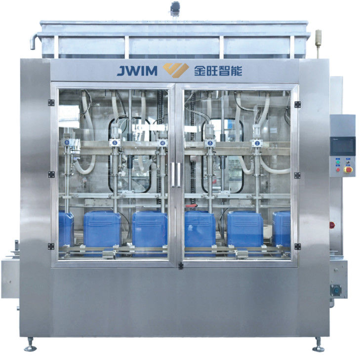 Machine de remplissage d'agent de blanchiment de machine de remplissage de pesticide d'engrais de 5 têtes du litre 6 400 BPH