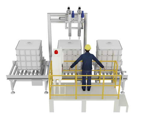 Formulation agrochimique 1000L tonnes machine de remplissage à tambour à double tête