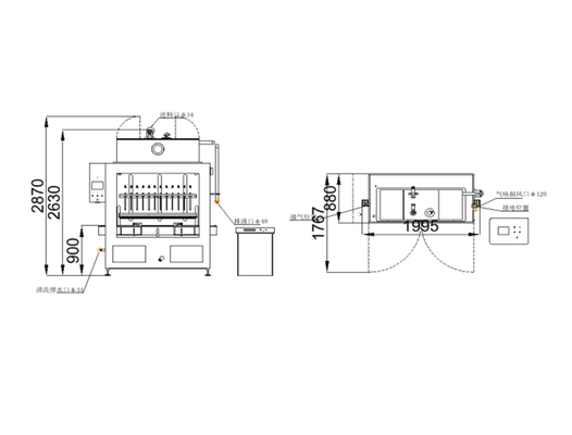 Machine de remplissage à micro-ordinateur CDP-12E Facilité d'intégration dans la chaîne de production pour l'emballage liquide chimique sans soudure