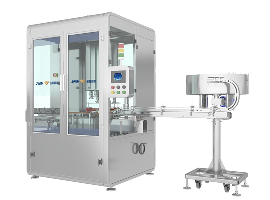Gamme 80ml-1000ml 6 têtes de capsulage Machine de capsulage automatique rotative vitesse 6500 bouteilles par heure pour bouteille de 100ml
